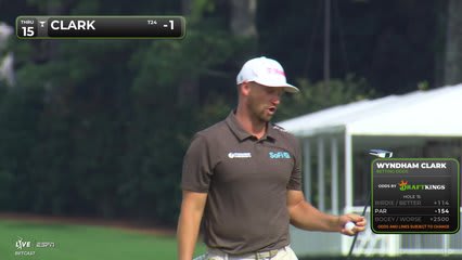 Wyndham Clark | Round 1 | 15th hole | Shot 3 | 2026 TOUR Championship