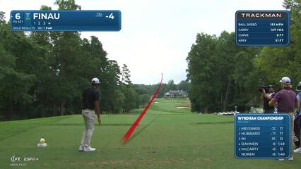 Tony Finau | Round 2 | 6th hole | Shot 1 | 2025 Wyndham