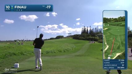 Tony Finau | Round 4 | 10th hole | Shot 1 | 2025 The Sentry