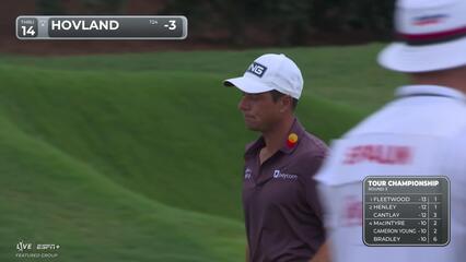Viktor Hovland | Round 3 | 14th hole | Shot 4 | 2025 TOUR Championship