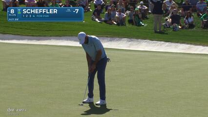 Scottie Scheffler | Round 2 | 8th hole | Shot 4 | 2025 WM Phoenix Open