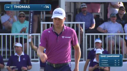Justin Thomas | Round 4 | 18th hole | Shot 4 | 2025 Truist Championship