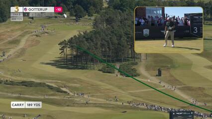 Chris Gotterup | Round 3 | 3rd hole | Shot 1 | 2025 Genesis Scottish Open