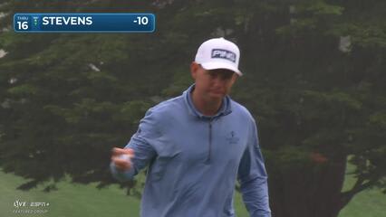 Sam Stevens | Round 3 | 16th hole | Shot 4 | 2025 AT&T Pebble Beach