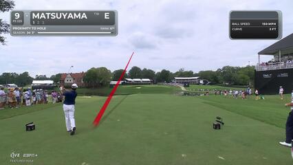 Hideki Matsuyama | Round 1 | 9th hole | Shot 1 | 2025 TOUR Championship