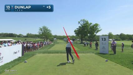 Nick Dunlap | Round 4 | 13th hole | Shot 1 | 2025 Truist Championship