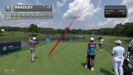 Keegan Bradley | Round 4 | 13th hole | Shot 1 | 2025 BMW Championship