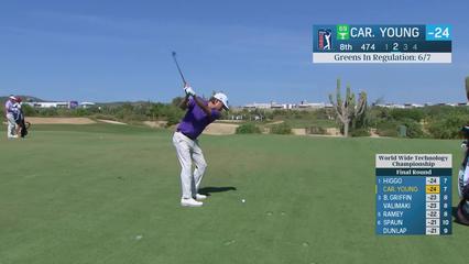 Carson Young | Round 4 | 8th hole | Shot 2 | 2025 World Wide Technology