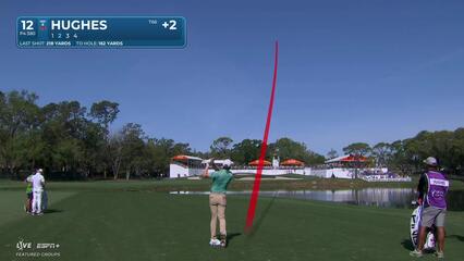 Mackenzie Hughes | Round 3 | 12th hole | Shot 2 | 2025 Valspar