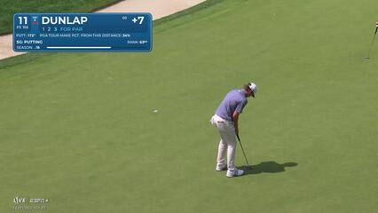 Nick Dunlap | Round 2 | 11th hole | Shot 3 | 2025 Travelers