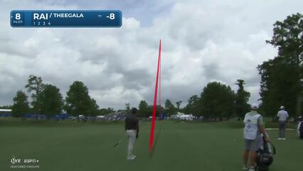 Aaron Rai | Round 1 | 8th hole | Shot 2 | 2025 Zurich Classic