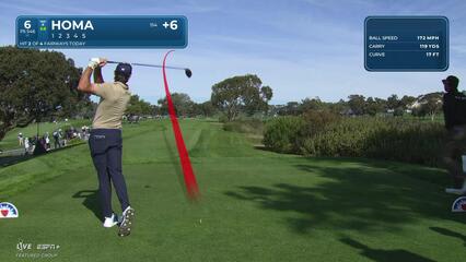 Max Homa | Round 1 | 6th hole | Shot 1 | 2025 Farmers