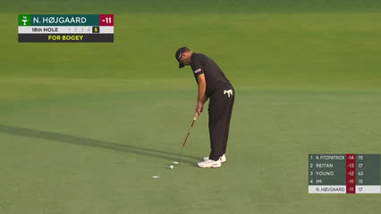 Nicolai Højgaard | Round 3 | 18th hole | Shot 5 | 2026 Truist Championship