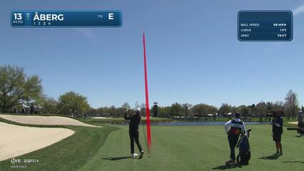 Ludvig Åberg | Round 1 | 13th hole | Shot 2 | 2025 Arnold Palmer