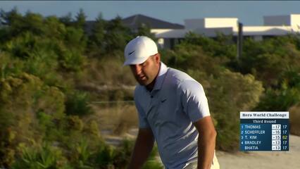 Scottie Scheffler | Round 3 | 17th hole | Shot 3 | 2024 Hero World Challenge