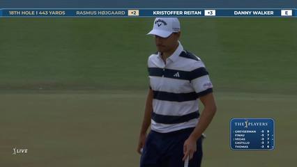 Rasmus Hojgaard | Round 1 | 18th hole | Shot 4 | 2026 THE PLAYERS