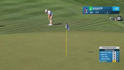 Jake Knapp | Round 3 | 8th hole | Shot 3 | 2026 WM Phoenix Open