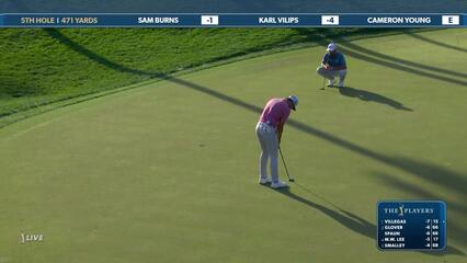 Sam Burns | Round 1 | 5th hole | Shot 5 | 2025 THE PLAYERS
