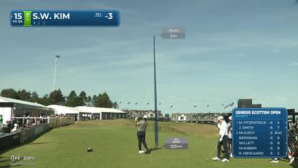 Si Woo Kim | Round 2 | 15th hole | Shot 1 | 2026 Genesis Scottish Open
