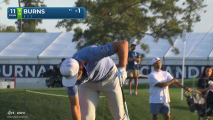 Sam Burns | Round 1 | 11th hole | Shot 1 | -1 