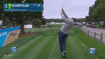 Scottie Scheffler | Round 3 | 3rd hole | Shot 1 | 2026 AT&T Pebble Beach