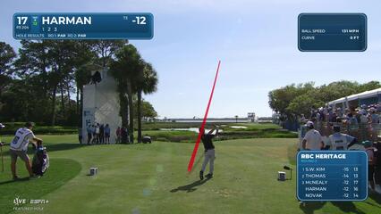 Brian Harman | Round 3 | 17th hole | Shot 1 | 2025 RBC Heritage