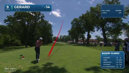 Ryan Gerard | Round 3 | 9th hole | Shot 1 | 2025 Rocket Classic