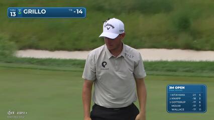 Emiliano Grillo | Round 4 | 13th hole | Shot 3 | 2025 3M Open