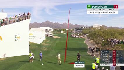 Scottie Scheffler | Round 3 | 17th hole | Shot 1 | 2025 WM Phoenix Open