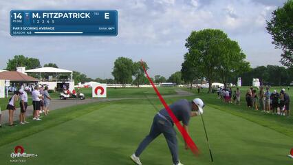 Matt Fitzpatrick | Round 1 | 14th hole | Shot 1 | 2025 Rocket Classic