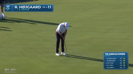 Rasmus Højgaard | Round 2 | 17th hole | Shot 3 | 2026 The American Express