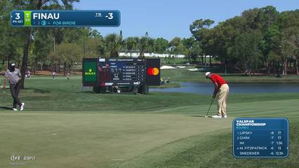 Tony Finau | Round 2 | 3rd hole | Shot 3 | 2026 Valspar