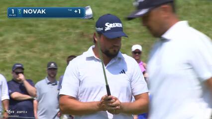 Andrew Novak | Round 3 | 1st hole | Shot 4 | 2025 Travelers