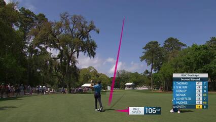 Jordan Spieth | Round 2 | 6th hole | Shot 2 | 2025 RBC Heritage