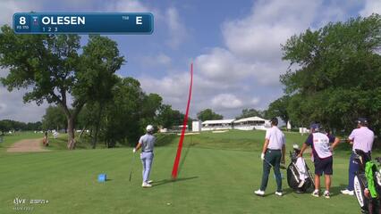 Thorbjørn Olesen | Round 4 | 8th hole | Shot 1 | 2025 Charles Schwab