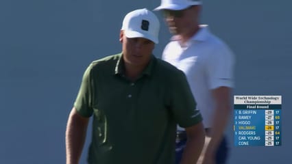 Sami Valimaki | Round 4 | 18th hole | Shot 4 | 2025 World Wide Technology