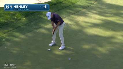 Russell Henley | Round 1 | 14th hole | Shot 4 | 2025 Procore