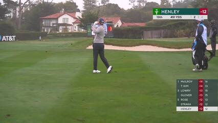 Russell Henley | Round 3 | 13th hole | Shot 2 | 2025 AT&T Pebble Beach