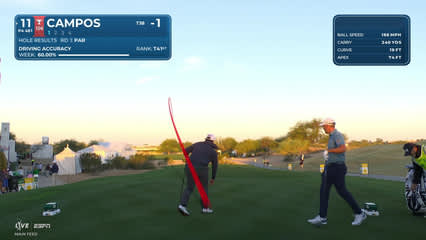 Rafael Campos | Round 2 | 11th hole | Shot 1 | 2026 WM Phoenix Open