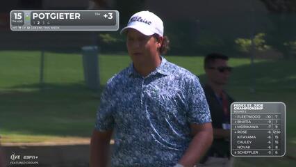 Aldrich Potgieter | Round 2 | 15th hole | Shot 2 | 2025 FedEx St. Jude