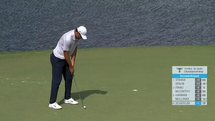 Scottie Scheffler | 2022 FedEx St. Jude Champ | Round 2 | 11th hole | Shot 2