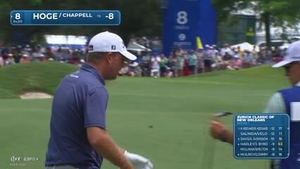 Tom Hoge | Round 1 | 8th hole | Shot 2 | 2025 Zurich Classic