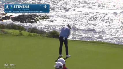 Sam Stevens | Round 4 | 8th hole | Shot 4 | 2025 AT&T Pebble Beach