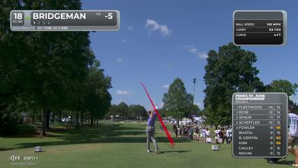 Jacob Bridgeman | Round 3 | 18th hole | Shot 1 | 2025 FedEx St. Jude
