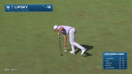 David Lipsky | Round 4 | 16th hole | Shot 3 | 2025 John Deere