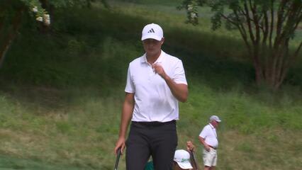 Ludvig Åberg | Round 3 | 8th hole | Shot 4 | 2025 BMW Championship