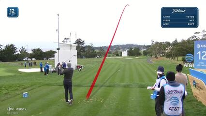 Max Greyserman | Round 2 | 12th hole | Shot 1 | 2025 AT&T Pebble Beach