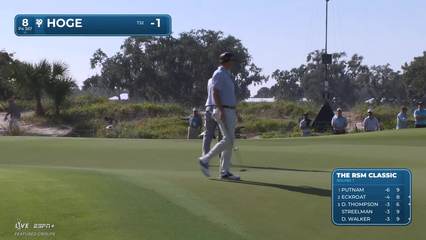 Tom Hoge | Round 1 | 8th hole | Shot 4 | 2025 The RSM Classic