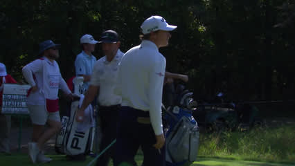 Adrien Dumont de Chassart | Round 2 | 12th hole | Shot 1 | 2025 Compliance Solutions