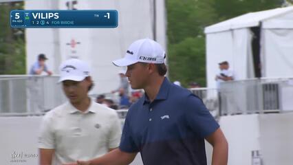 Karl Vilips | Round 1 | 5th hole | Shot 3 | 2025 Houston Open